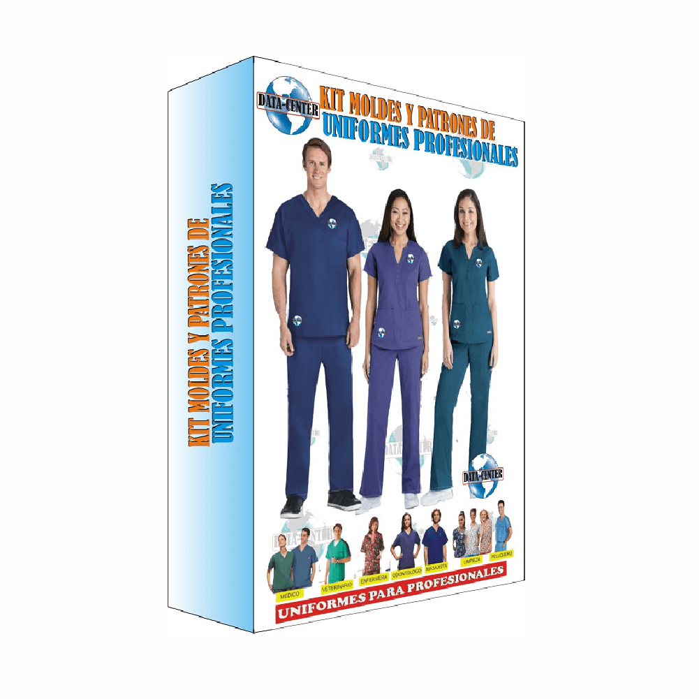 Kit Moldes Y Patrones De Uniformes Profesionales
