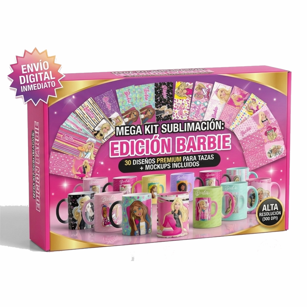 Mega Kit Sublimación Edición Barbie – 30 Diseños
