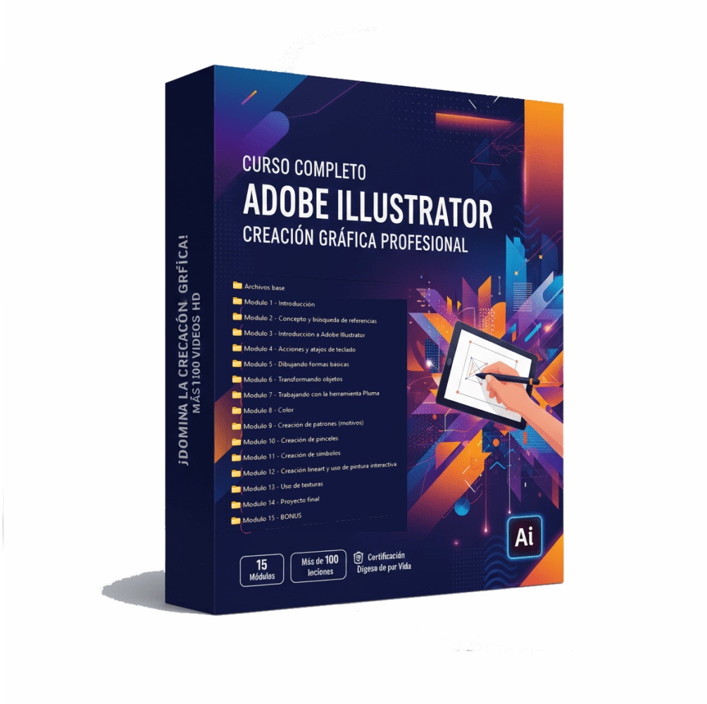 Curso Completo de Adobe Illustrator Creación Gráfica