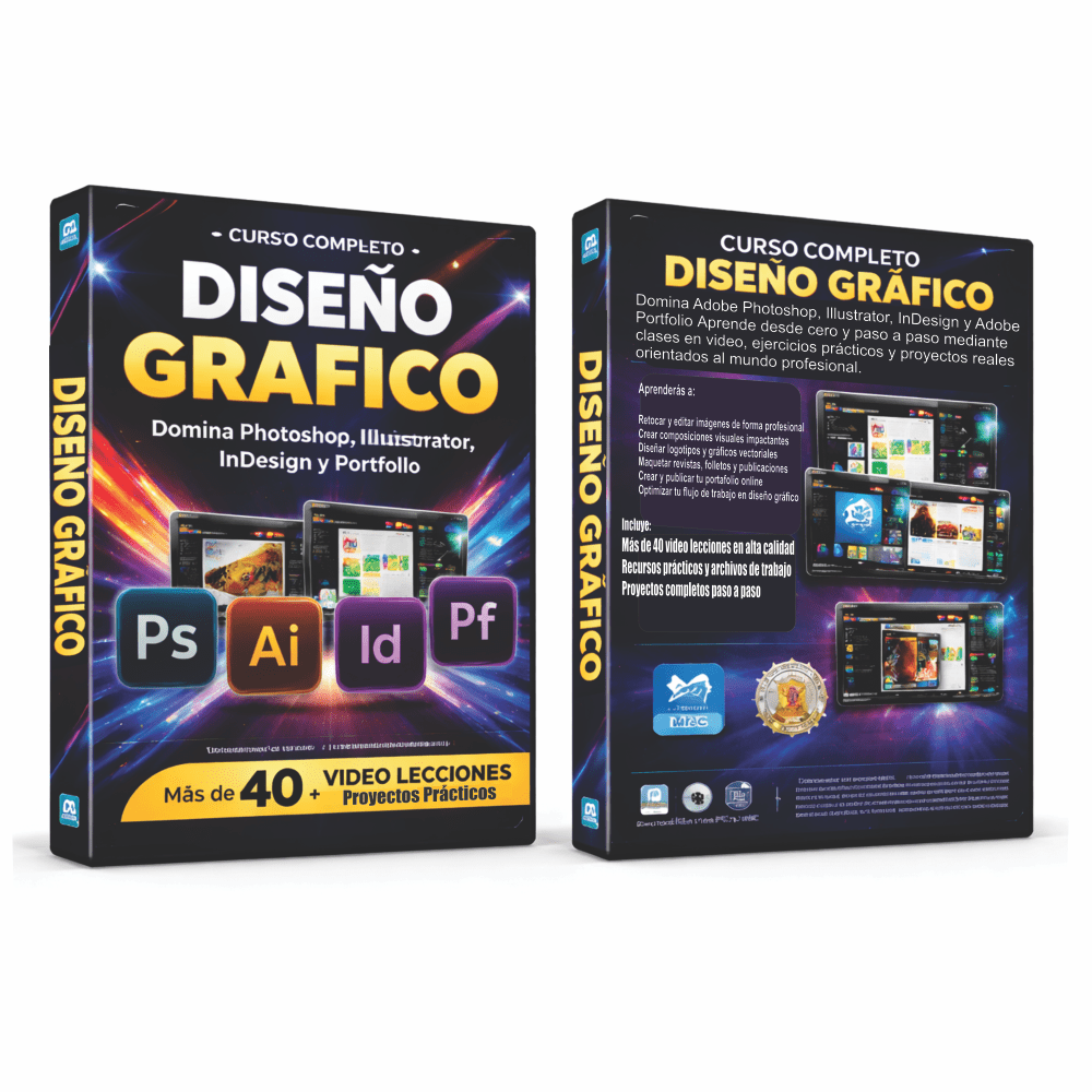 Curso completo de Diseño Gráfico, 4 en 1