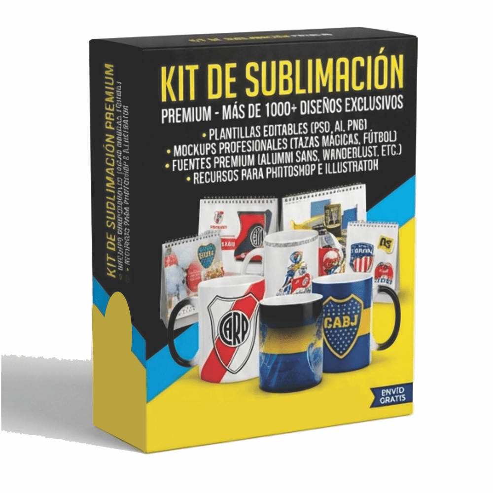 Kit de Sublimación Premium más de 1000 Tazas
