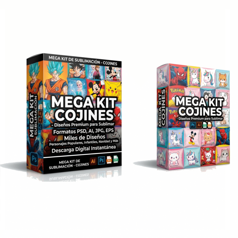 KIT imprimible Sublimación Diseños para Cojines y Almohadas