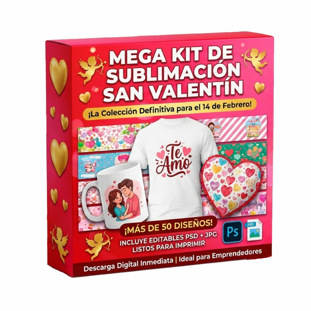 Mega Kit de Sublimación San Valentín