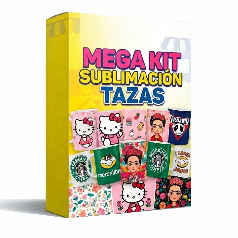 Mega Kit de Sublimación Tazas – Variedad de Personajes