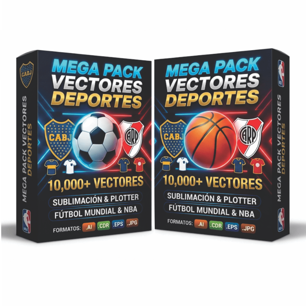 Mega pack de vectores para sublimación de deportes