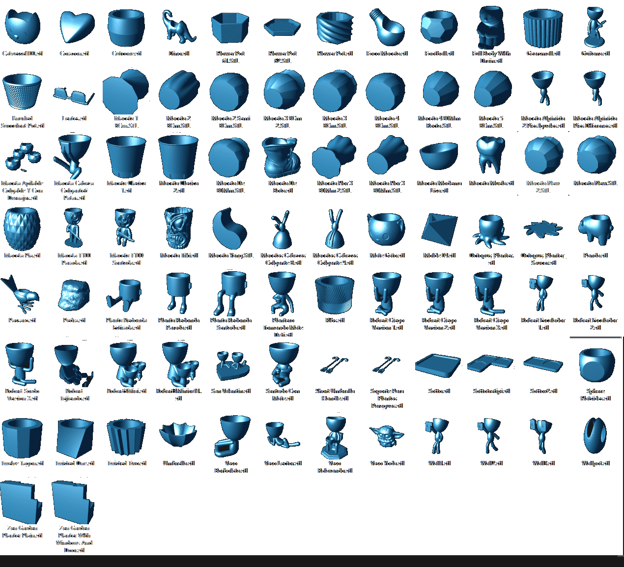 MEGA Colección +90 Macetas STL para Impresión 3D - Archivos para Plantas y Jardín - Imagen 2