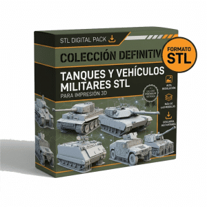 Mega Colección de Tanques y Vehículos Militares STL para Impresión 3D - Alta Resolución