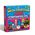 Mega Pack Colección Cortantes STL 130 Personajes 3D