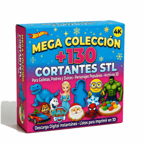 Mega Pack Colección Cortantes STL 130 Personajes 3D