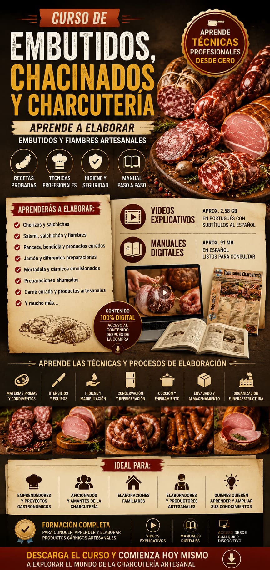 Curso Embutidos, Chacinados, Charcutería - Imagen 3