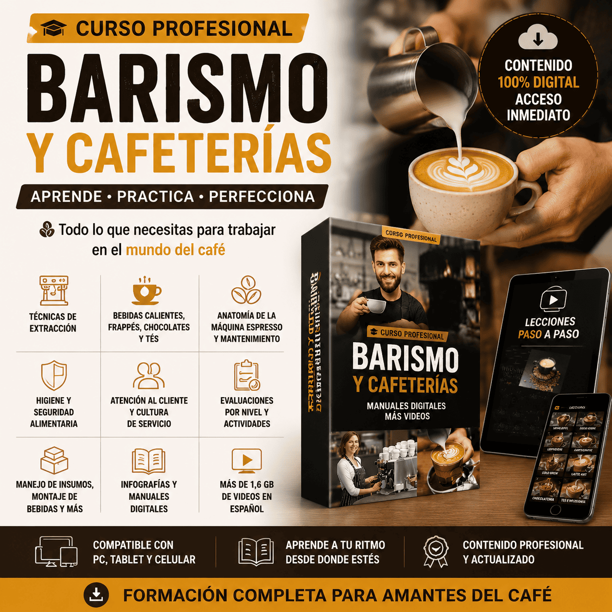 Barismo, Cafetería, Barista Profesional - Imagen 2